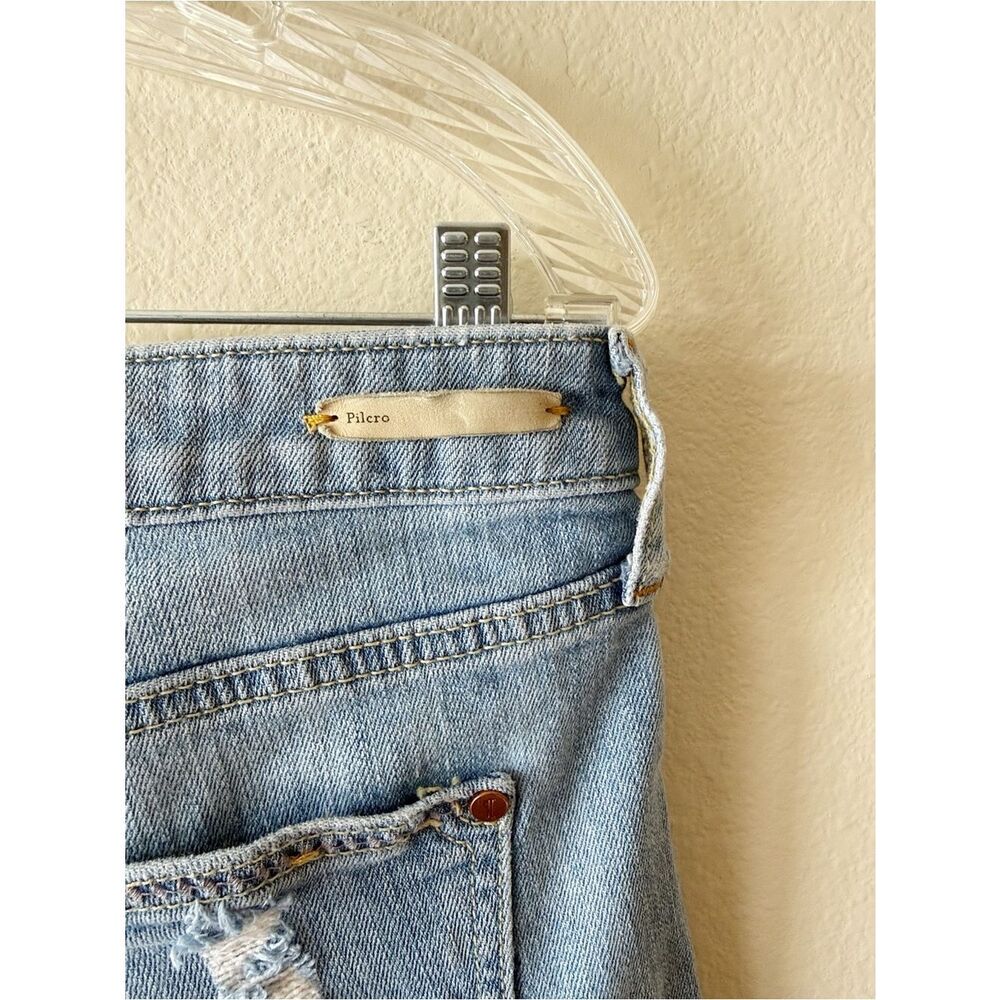 Anthropologie Pilcro Distressed Denim Cutoff Style Shorts Light Wash 30 - Picture 7 of 7